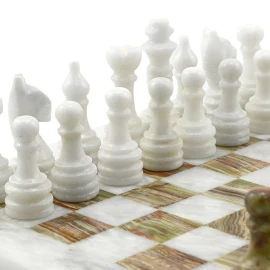 Шахматы из мрамора и оникса "Премиум"