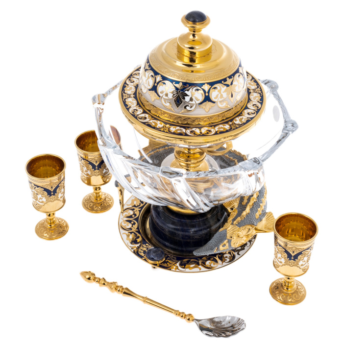 Икорница на содалите "Посейдон" на 3 персоны, Златоуст