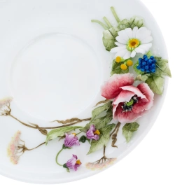 Набор кофейный из фарфора "Полевые цветы" на 2 персоны