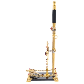 Кортик сувенирный "Щит" на подставке, Златоуст