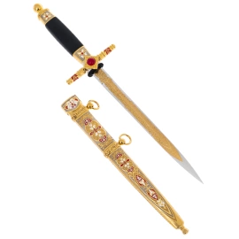 Кортик сувенирный "За заслуги" на подставке, Златоуст