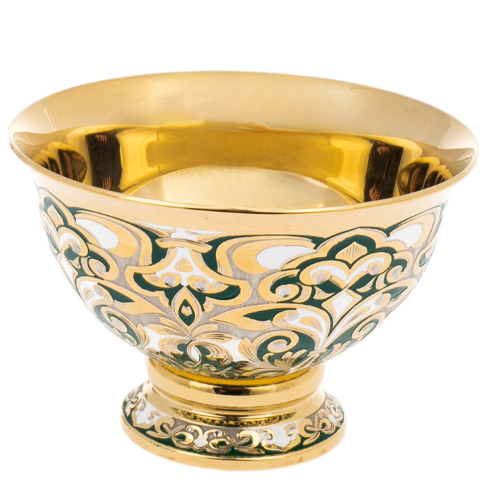 Набор пиал "Восток" на 2 персоны, зеленый, Златоуст