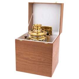 Самовар "Гжель" с лазуритом и эмалью, Златоуст