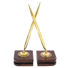 Настольный набор из обсидиана "Представительский"