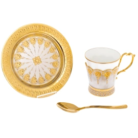 Кофейная пара "Роза" на 1 персону, Златоуст