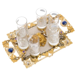 Набор водочный "Лев" на 6 персон, Златоуст