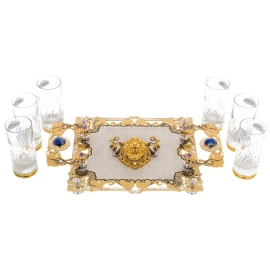 Набор водочный "Лев" на 6 персон, Златоуст