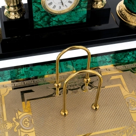 Письменный набор из малахита "Орёл" Златоуст