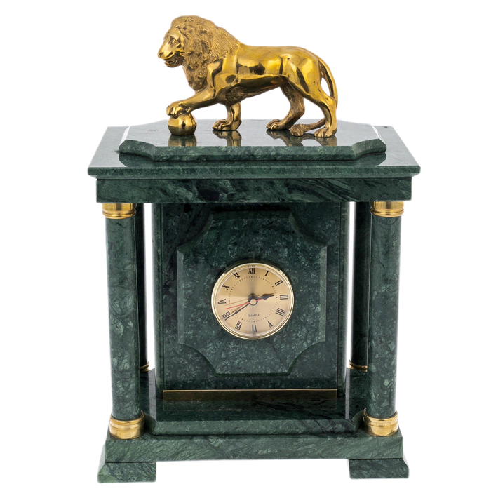 Lev green marble safe clock