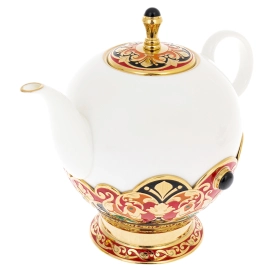 Чайный набор с самоваром "Хохлома" на 6 персон, Златоуст