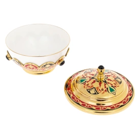 Чайный набор с самоваром "Хохлома" на 6 персон, Златоуст