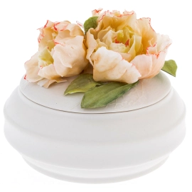 Шкатулка фарфоровая "Надежда. Пион"