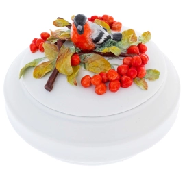 Шкатулка фарфоровая "Надежда. Рябина"