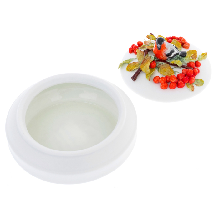 Шкатулка фарфоровая "Надежда. Рябина"