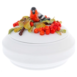 Шкатулка фарфоровая "Надежда. Рябина"