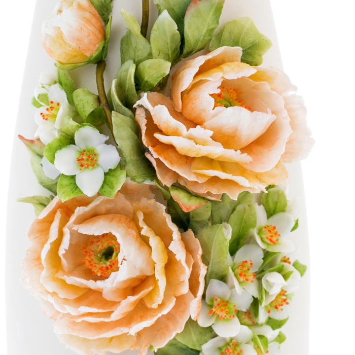 Ваза фарфоровая "Лилия. Пион и жасмин"