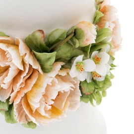 Ваза фарфоровая "Олимпия. Пион и жасмин"