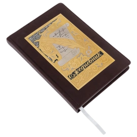 Ежедневник кожаный "Статус" с ручкой, Златоуст