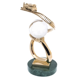 Статуэтка корпоративная "Символ железных дорог"