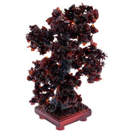 Статуэтка из янтаря "Дуб" тёмный