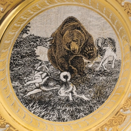 Набор охотничий "Охота медведя" на 3 персоны, Златоуст