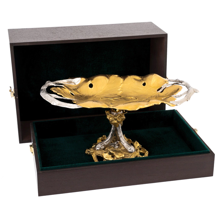 Fruit bowl "Grapevine" Zlatoust