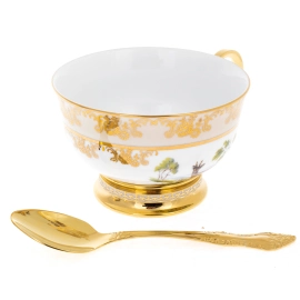 Чайный набор "Охотничий" на 2 персоны, Златоуст