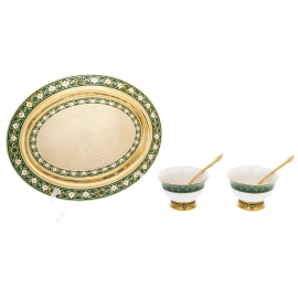 Чайный набор "Арабские узоры" на 2 персоны, Златоуст