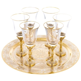 Набор фужеров для шампанского "Изыск" на 6 персон, Златоуст