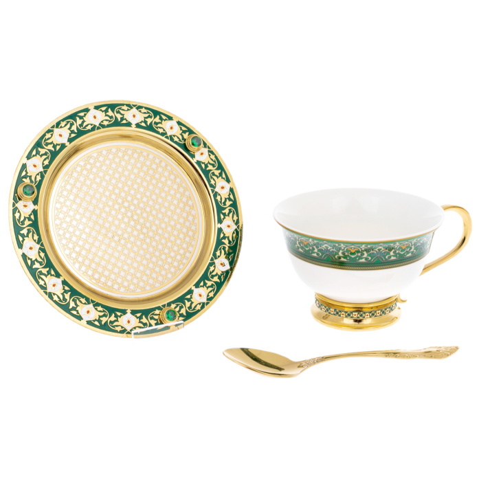 Чайный набор "Арабские узоры" на 2 персоны, Златоуст