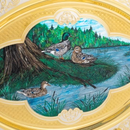 Чайный набор "Птицы" на 2 персоны, Златоуст