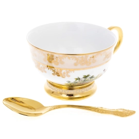 Чайный набор "Птицы" на 2 персоны, Златоуст