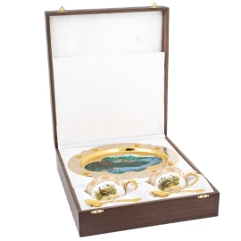 Чайный набор "Птицы" на 2 персоны, Златоуст