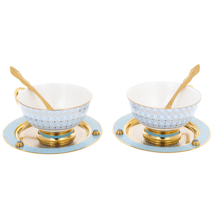 Чайный набор "Утреннее вдохновение" на 2 персоны, Златоуст