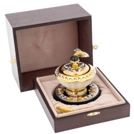 Икорница из оникса "Рыбка" Златоуст