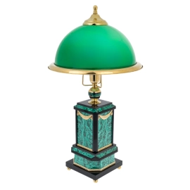 Лампа настольная "Президентская" малахит