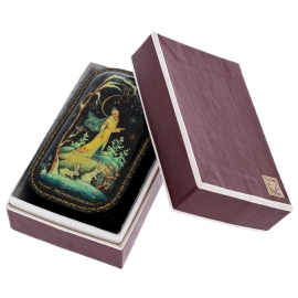 Шкатулка "Снегурочка" Нахмурова, Палех