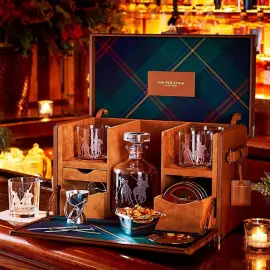 Мини-бар в кожаном футляре "Kipton" на 4 персоны