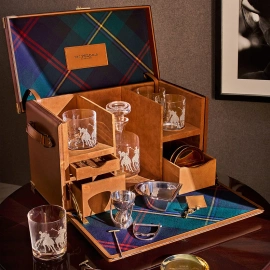 Мини-бар в кожаном футляре "Kipton" на 4 персоны