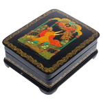 Шкатулка "Жар-птица" Девяткина, Палех