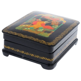 Шкатулка "Жар-птица" Девяткина, Палех