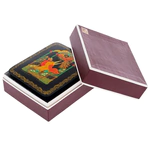 Шкатулка "Жар-птица" Девяткина, Палех