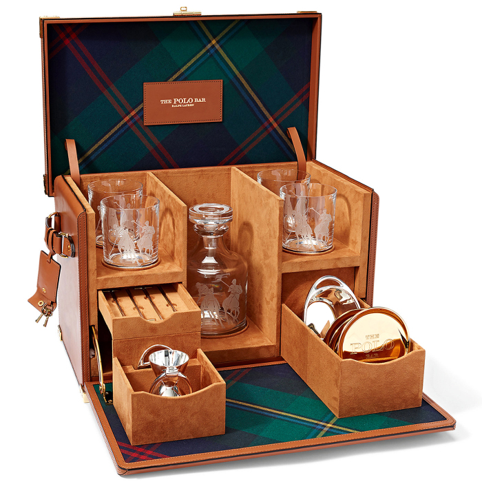 Мини-бар в кожаном футляре "Kipton" на 4 персоны