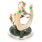 Статуэтка "Лошадь удачи" на подставке из нефрита, Златоуст