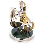 Статуэтка "Лошадь удачи" на подставке из нефрита, Златоуст