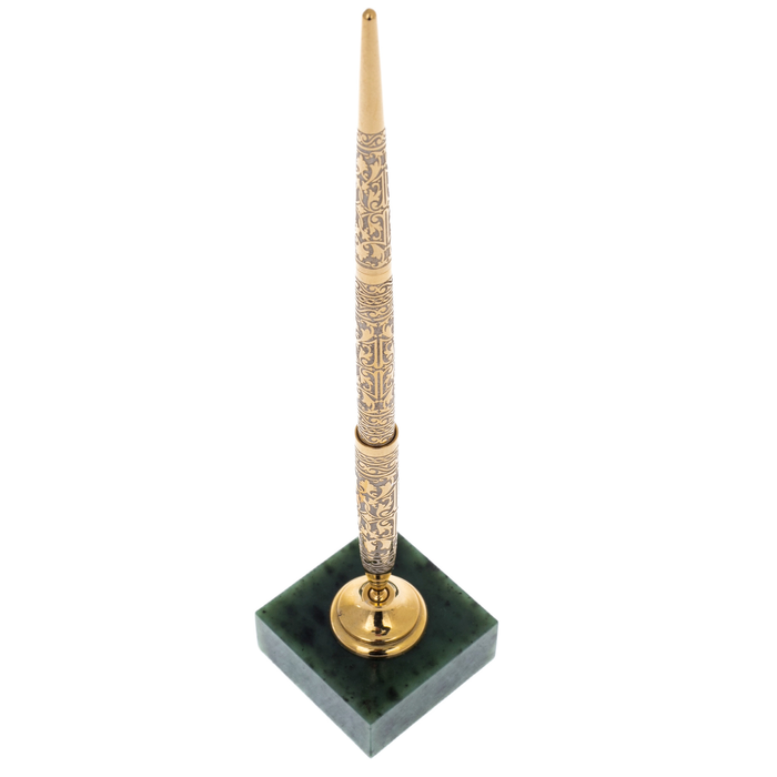 A pen on a jade stand "Status" Zlatoust