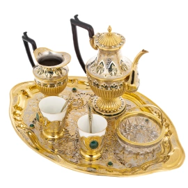 Набор кофейный "Магия Востока" на 2 персоны, Златоуст
