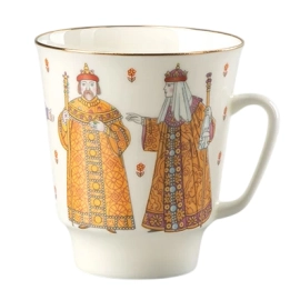 Чайный набор из фарфора "Царь Федор Иоаннович" 3 предмета