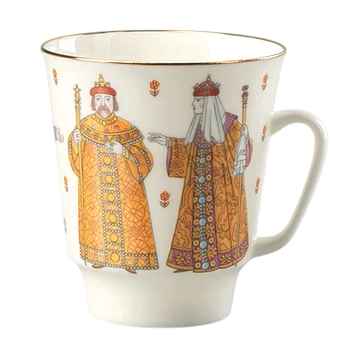 Tea set made of porcelain "Tsar Fyodor Ioannovich" 3 pieces