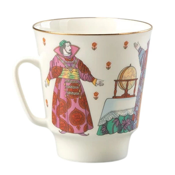 Чайный набор из фарфора "Царь Федор Иоаннович" 3 предмета